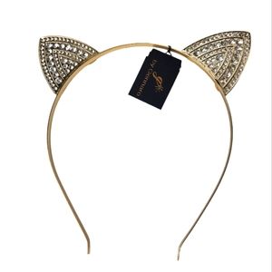 g by Gennaro Cat Ears Headband Bling Rhinestone Hair Accessories Fashion